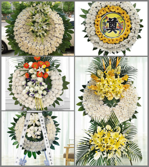 湖北咸宁市崇阳县高枧乡花圈速递